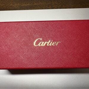 Cartier Red Case with Gold Lettering